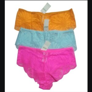 NWT Bundle: 3 Aerie Cheeky Lace Panty